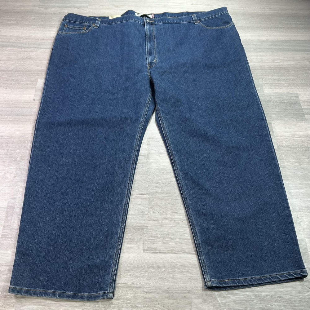 NEW Levis 550 Relaxed Jeans Mens 60x30 Blue Tapered Denim Big & Tall Med Wash